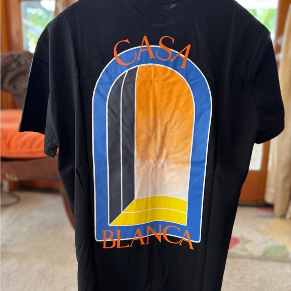casablanca Other - Casablanca Tennis Club L’arche De Nuit Black T Shirt Size Large